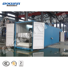 Low price 12.5ton containerized brine system block ice machine for fishery industry